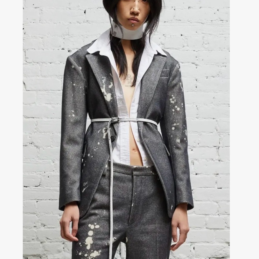 R13 Gray Splatter Suit Set